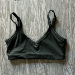 Dark Green Sports Bra